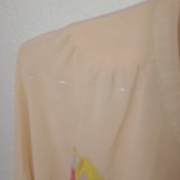 Mossimo Watercolor Long Sleeve Blouse Size XS - Picture 6 of 13